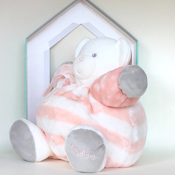 Kaloo Brand New Medium Chubby Bear Peach & Cream Size (25 cm) 🎀🧸🍑 - Picture 4 of 11